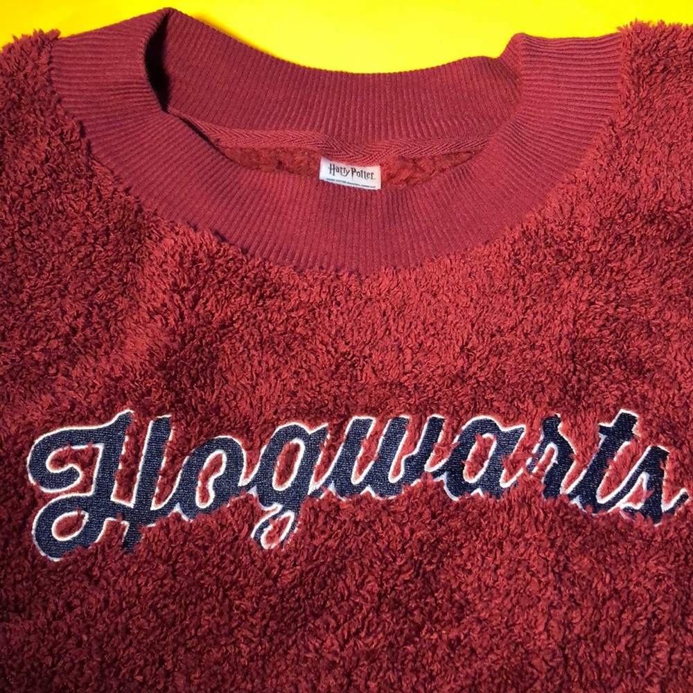 Harry Potter Burgundy Terrycloth Sweater - image 4